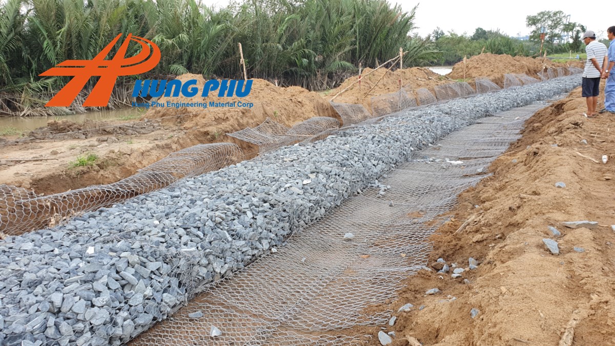 Rọ đá dây đan mạ kẽm 31 Rọ đá dây đan mạ kẽm