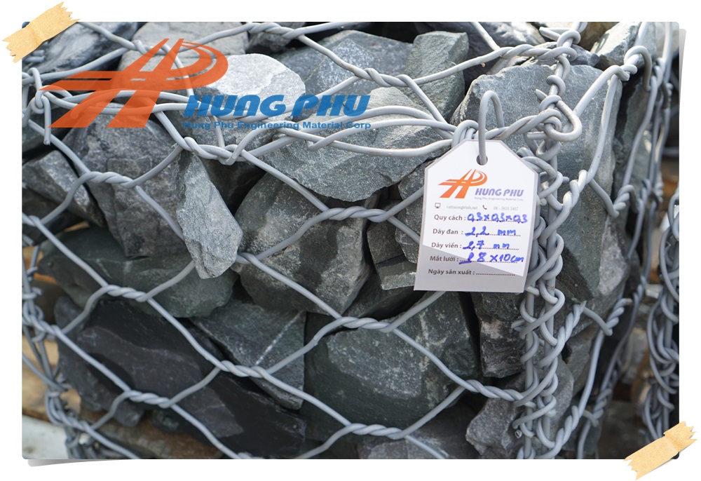 10 Báo giá rọ đá mạ kẽm sản xuất bởi Hưng Phú ® | Rọ Đá bọc nhựa PVC