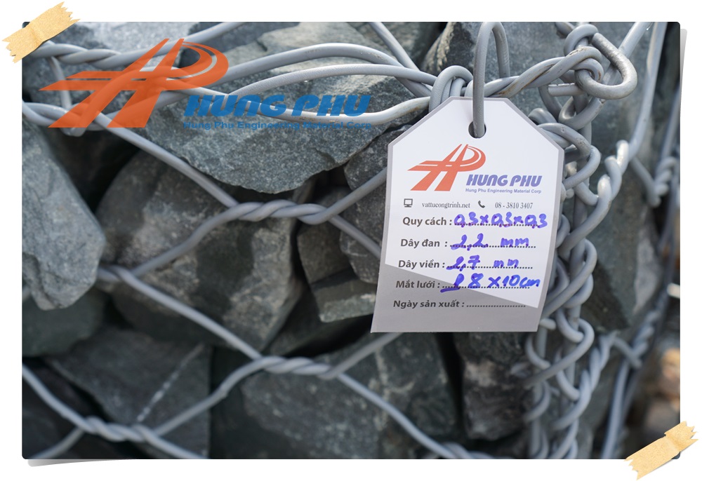 10 Báo giá rọ đá mạ kẽm sản xuất bởi Hưng Phú ® | Rọ Đá bọc nhựa PVC