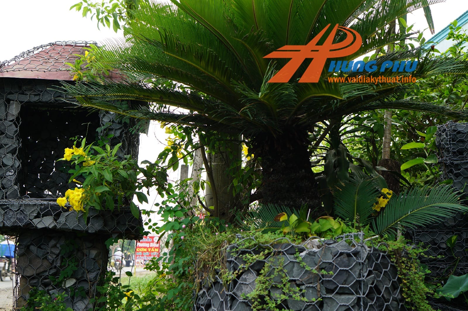 Vải địa kỹ thuật trồng cây