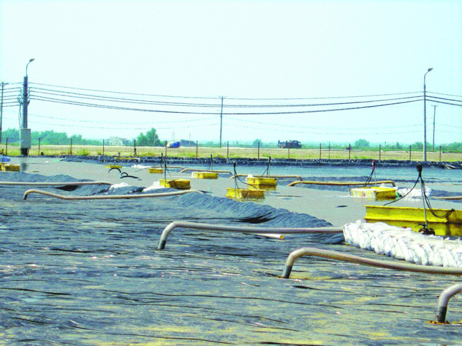 Thi công bấc thấm hút chân không, rút ngắn thời gian cố kết nền đất yếu