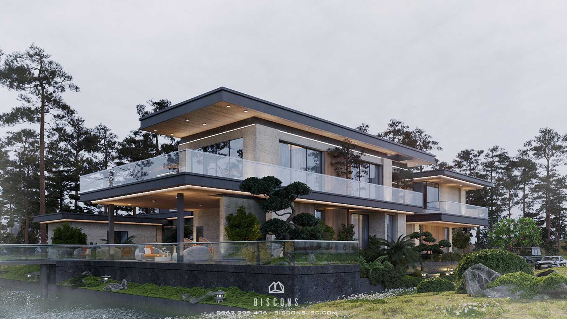 Biệt thự 4 tầng hiện đại Thiết kế, nội thất và những yếu tố không thể bỏ qua