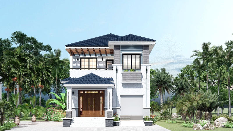 Tìm hiểu về kiến trúc nhà đẹp 2 tầng trong thiết kế nội thất 1 Tìm hiểu về kiến trúc nhà đẹp 2 tầng trong thiết kế nội thất