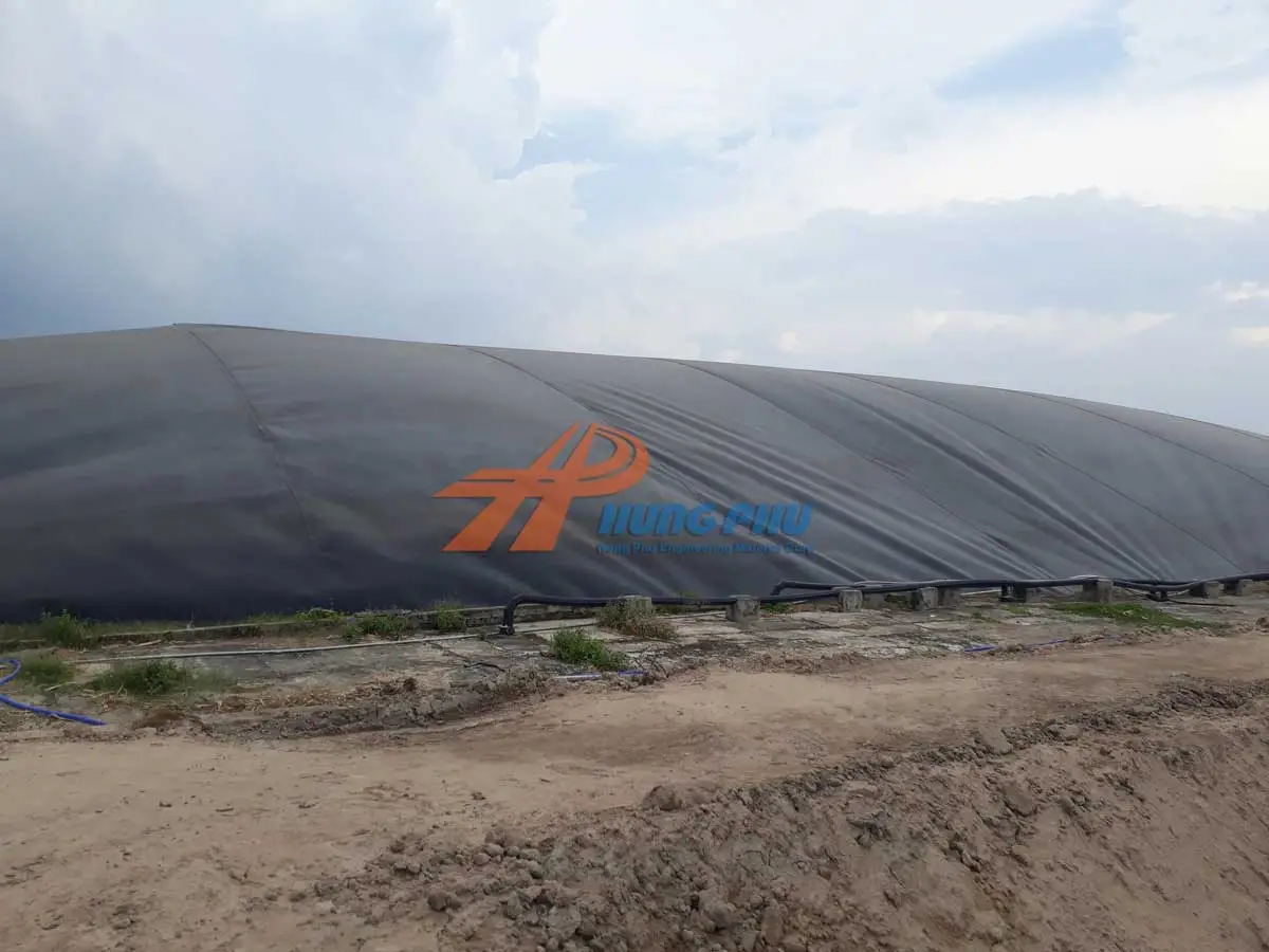 Giải pháp làm hầm biogas phủ bạt nhựa HDPE