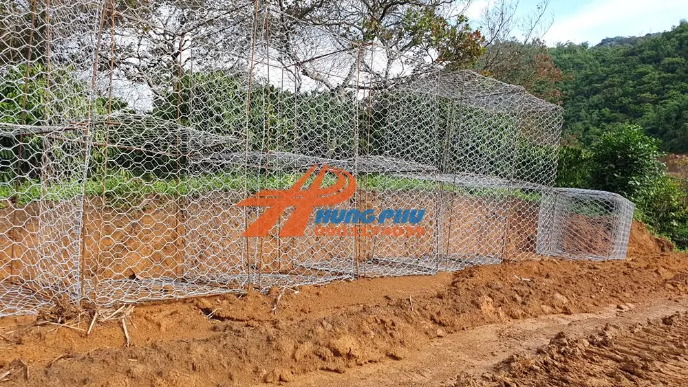 Rọ đá dây đan mạ kẽm 13 Rọ đá dây đan mạ kẽm