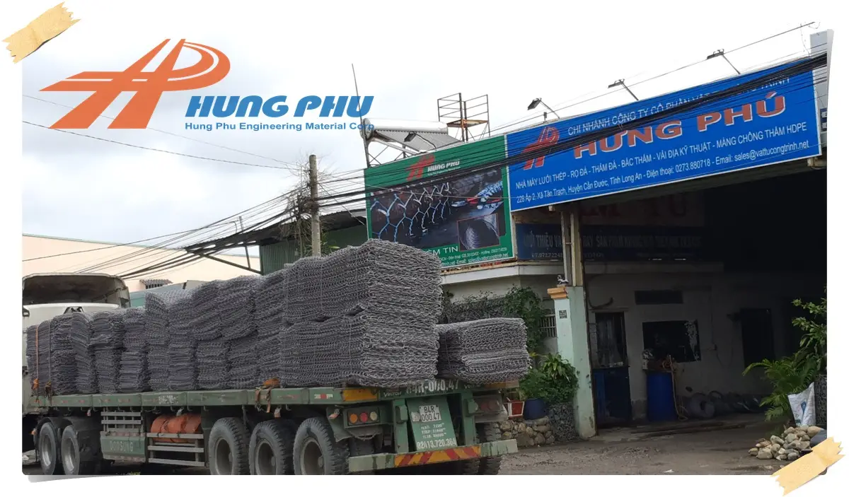 Rọ đá mạ kẽm bọc nhựa PVC chất lượng cao cho công trình bền vững