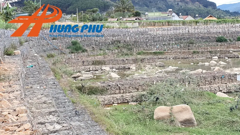 Rọ đá bờ kè - Những giải pháp tối ưu và những lưu ý khi sử dụng rọ đá và thảm rọ đá