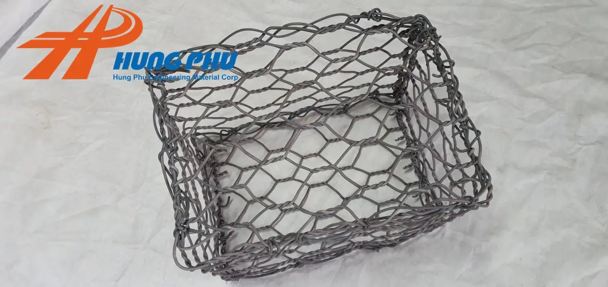 Dây thép đan rọ đá mạ hợp kim nhôm kẽm - Sản xuất bởi Hưng Phú