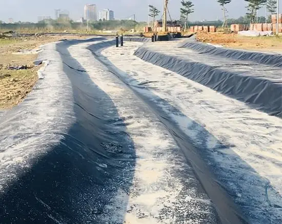 Màng chống thấm HDPE thiết kế cho kênh thủy lợi
