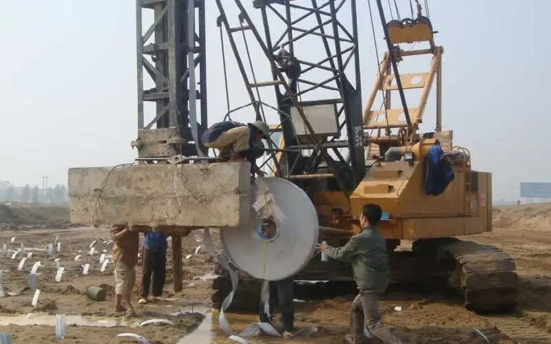 Lập báo cáo nghiệm thu chất lượng bấc thấm sau thi công