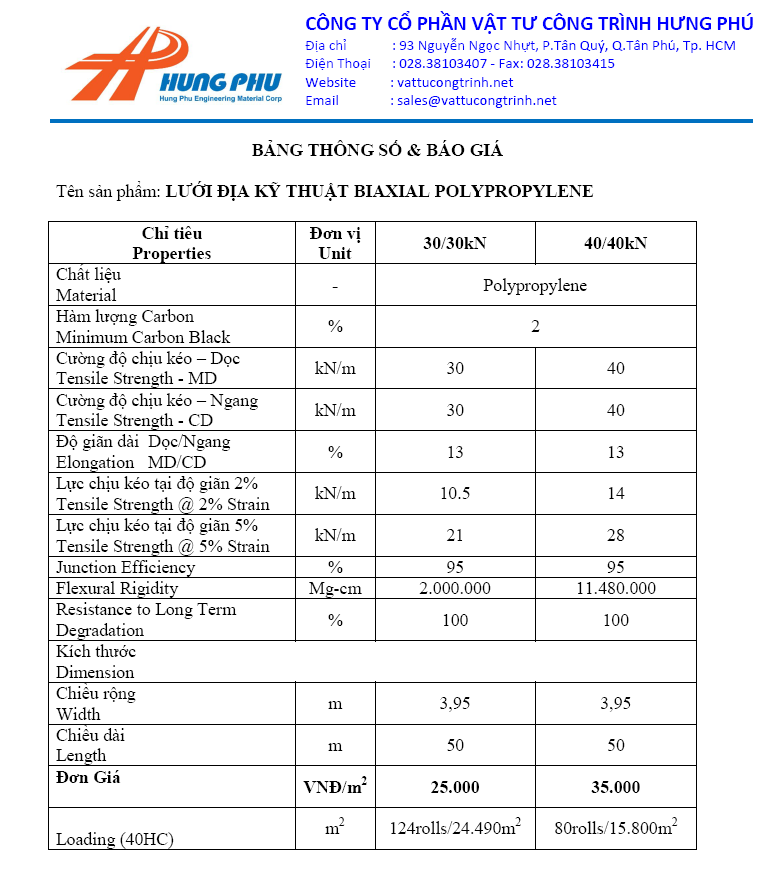Lưới địa kỹ thuật 44 Lưới địa kỹ thuật